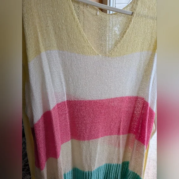 Colorful Striped Knit Sweater - Picture 3 of 3